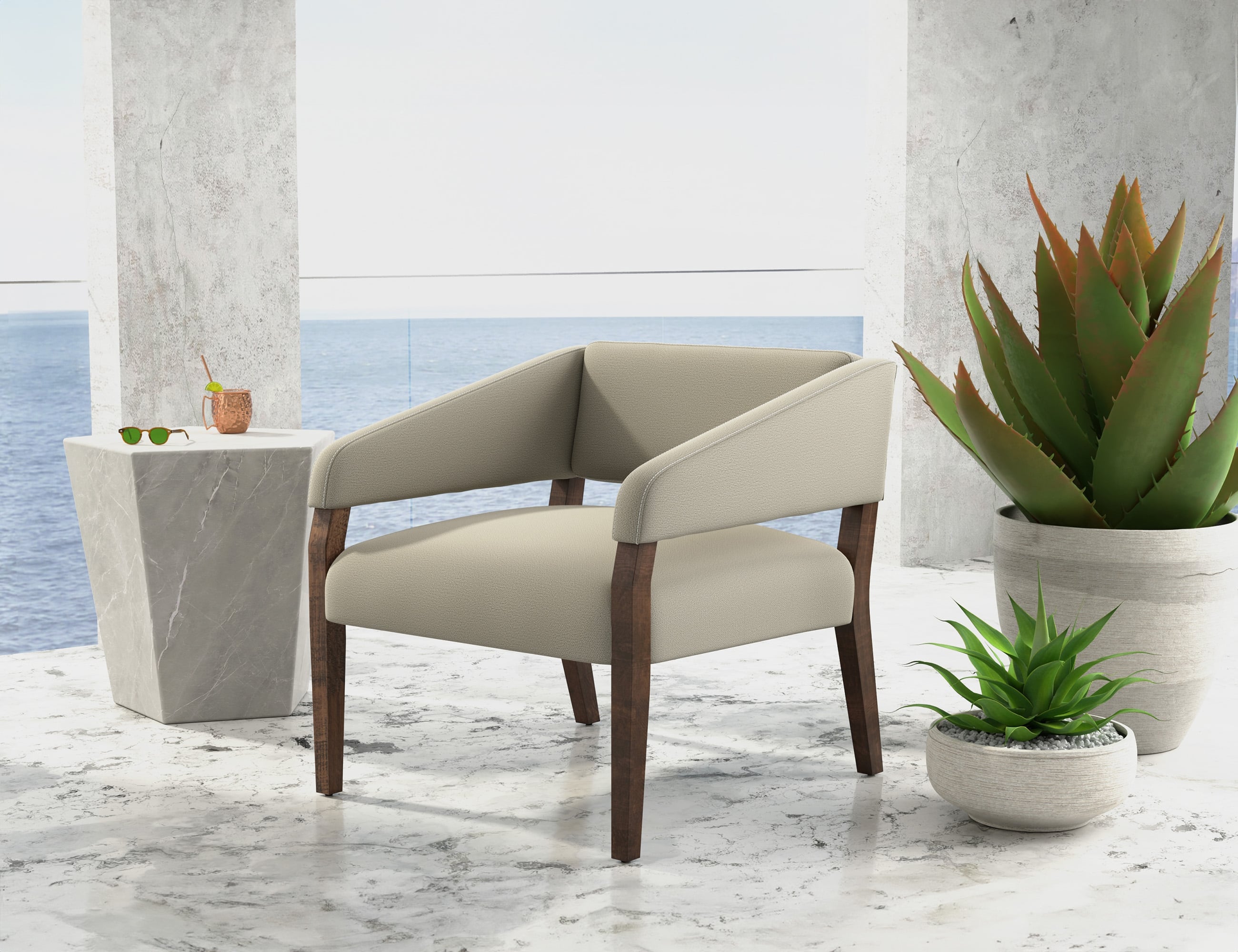 International Furniture Direct Murcia Upholstered Armchair