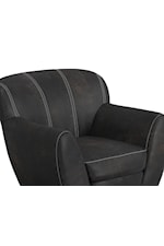 International Furniture Direct Tamesis Contemporary Accent Chair with 360 Swivel