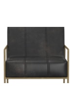 International Furniture Direct Aragon Contemporary Accent Armchair with Gold Frame