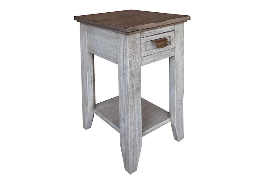 Sahara Chair Side Table by International Furniture Direct at VanDrie Home Furnishings