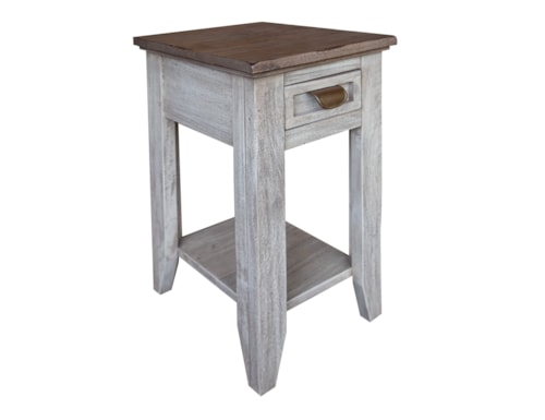 Transitional Chairside Table