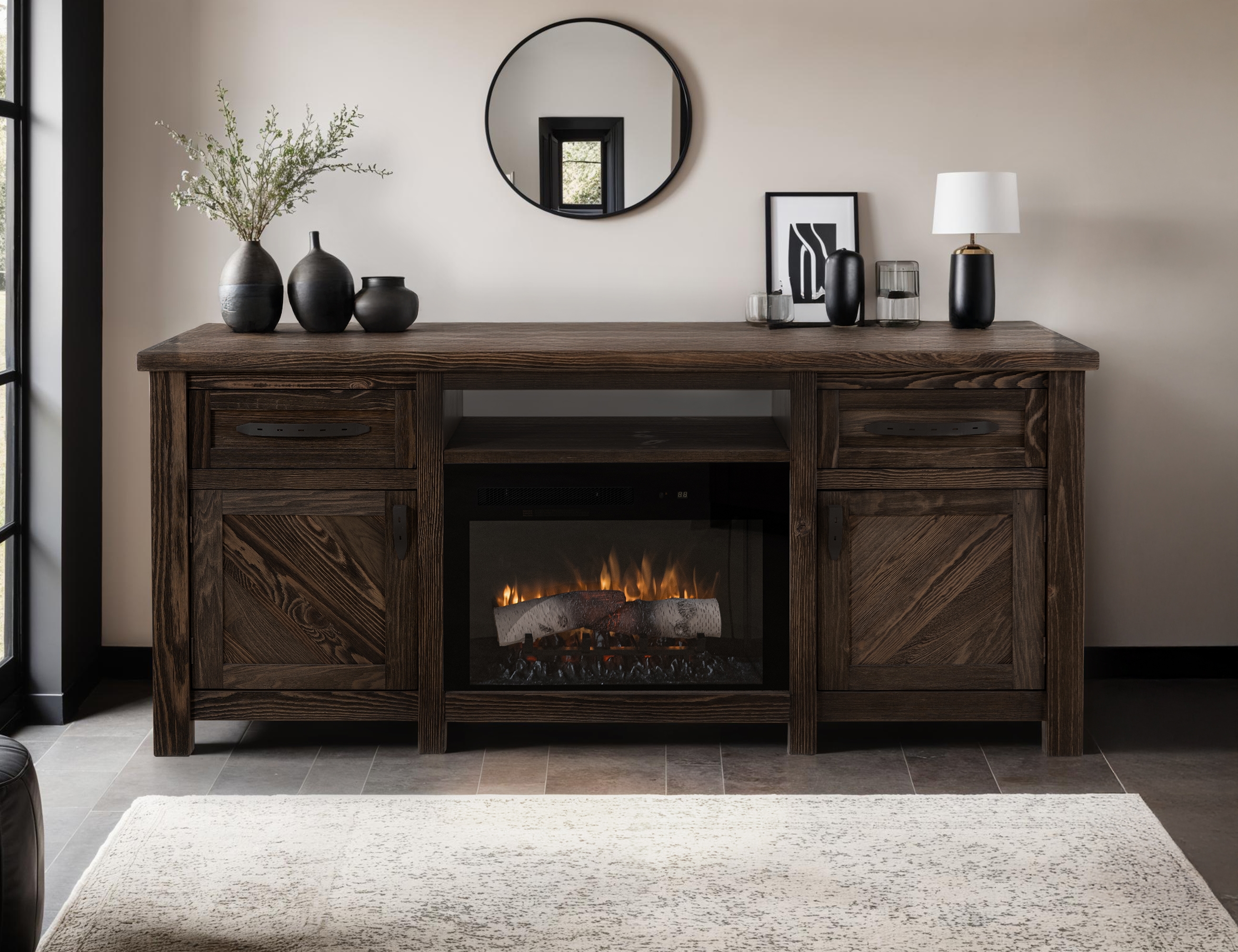 Electric Fireplace TV Stand