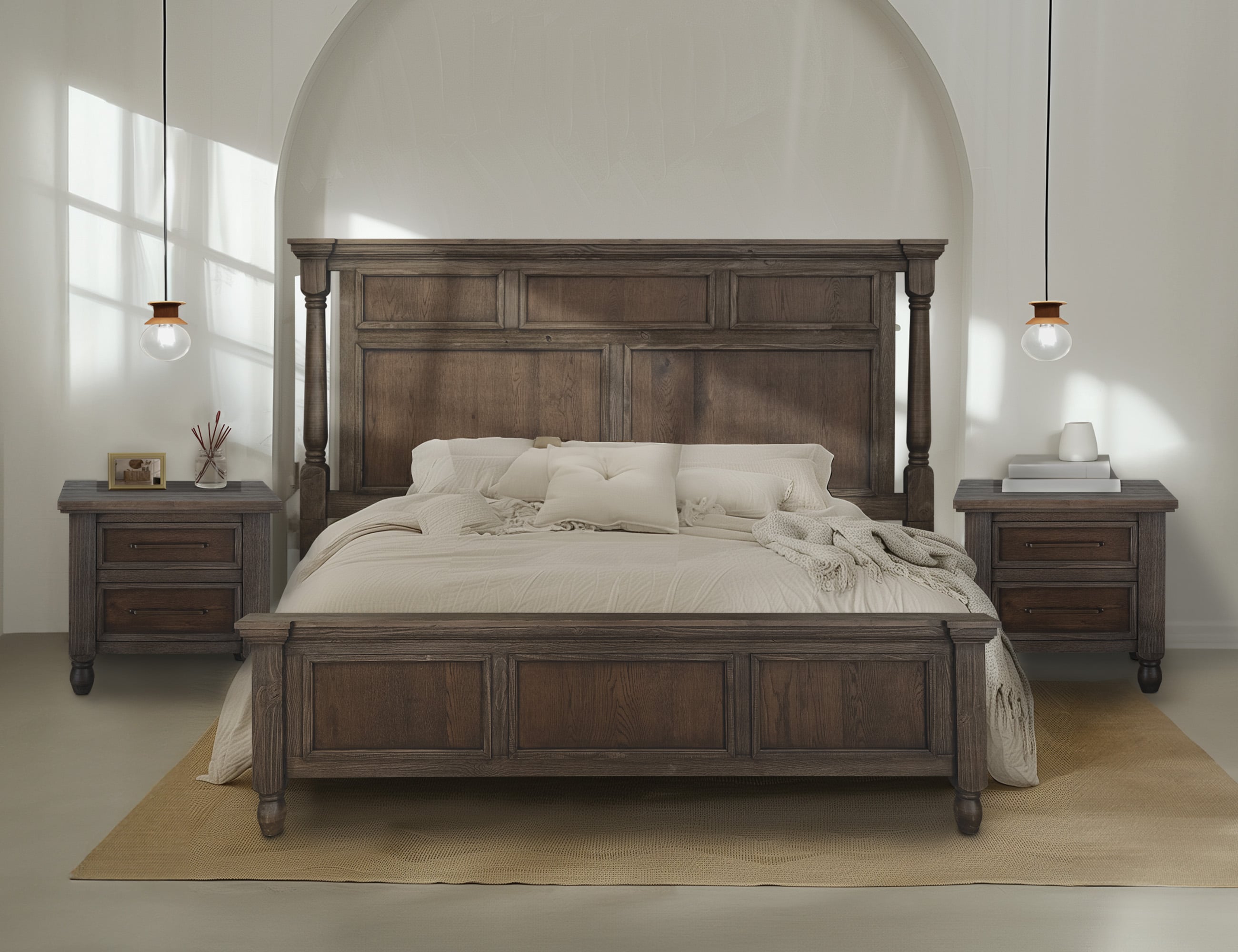 VFM Signature Tornado IFD4491BEDEK Cottage King Bed with Panel