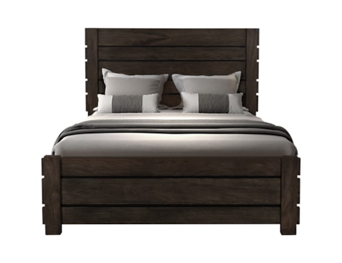 Contemporary Queen Panel Bed
