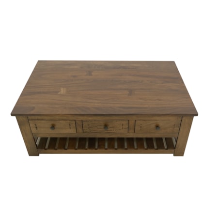 6-Drawer Cocktail Table