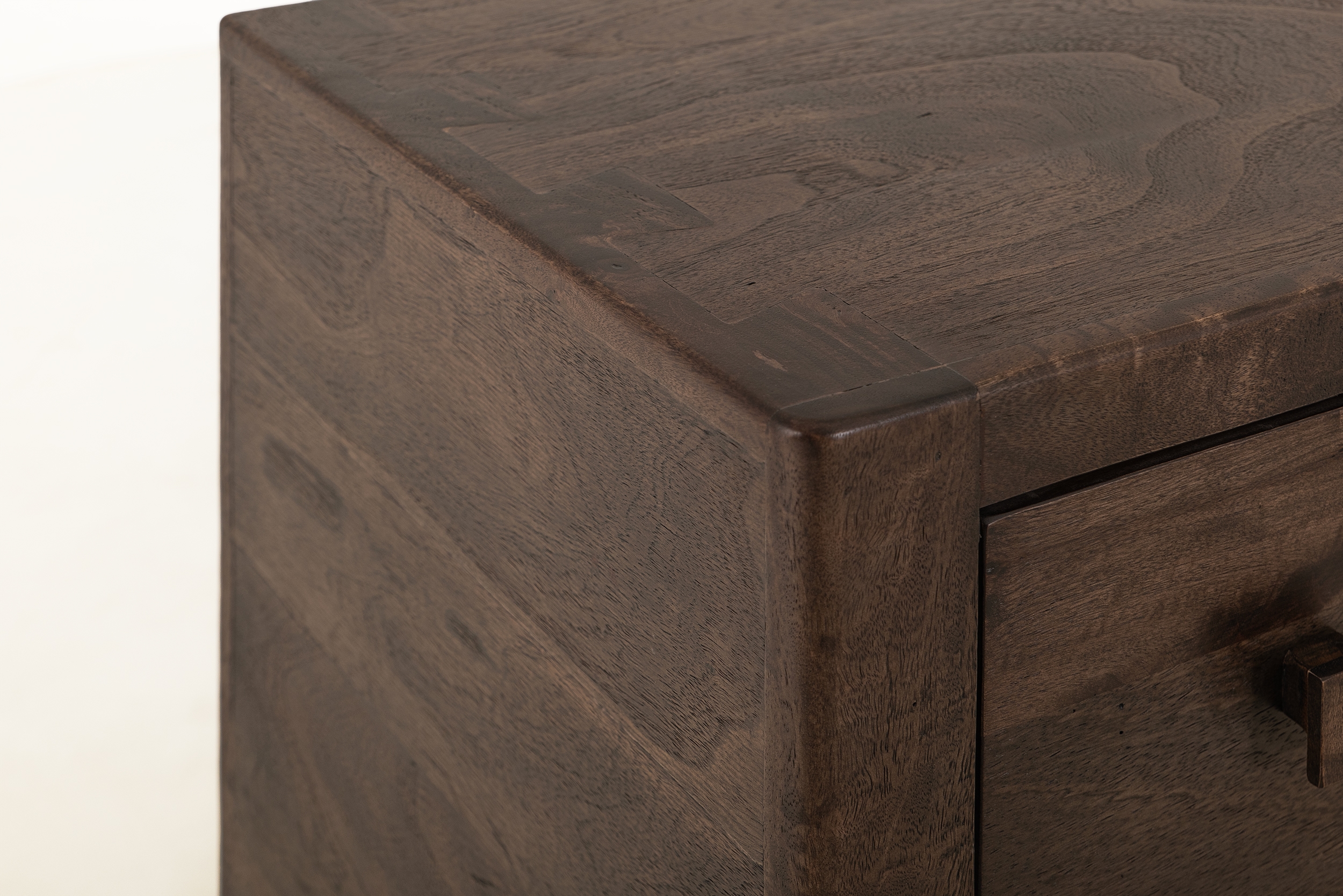 International Furniture Direct Dark Atenas 2-Drawer Nightstand