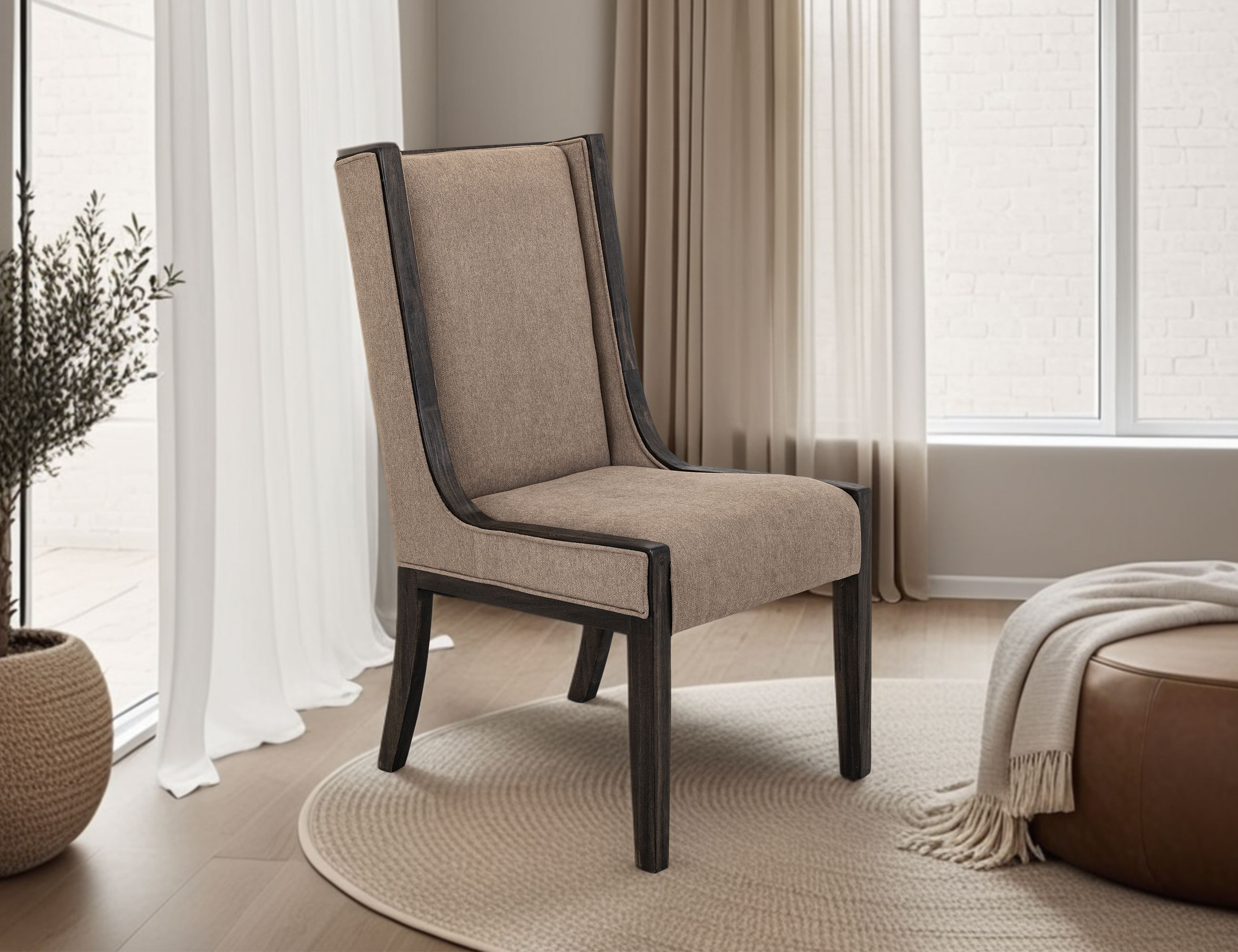 International Furniture Direct Balam Upholstered Dining Chair