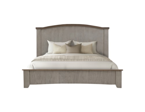 Transitional Queen Panel Bed
