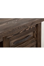 International Furniture Direct Dutton Farmhouse Electric Fireplace TV Stand with Remote Control
