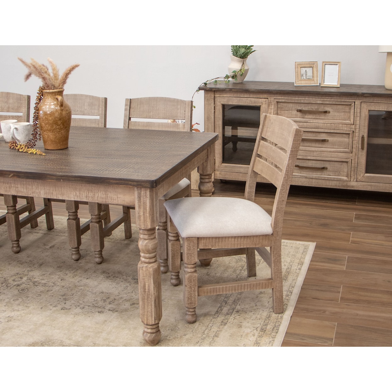 VFM Signature Natural Stone 7-Piece Dining Set