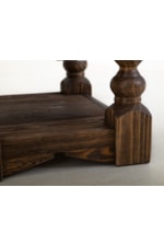 International Furniture Direct Dutton Farmhouse 1-Drawer Chairside Table with Open Shelf