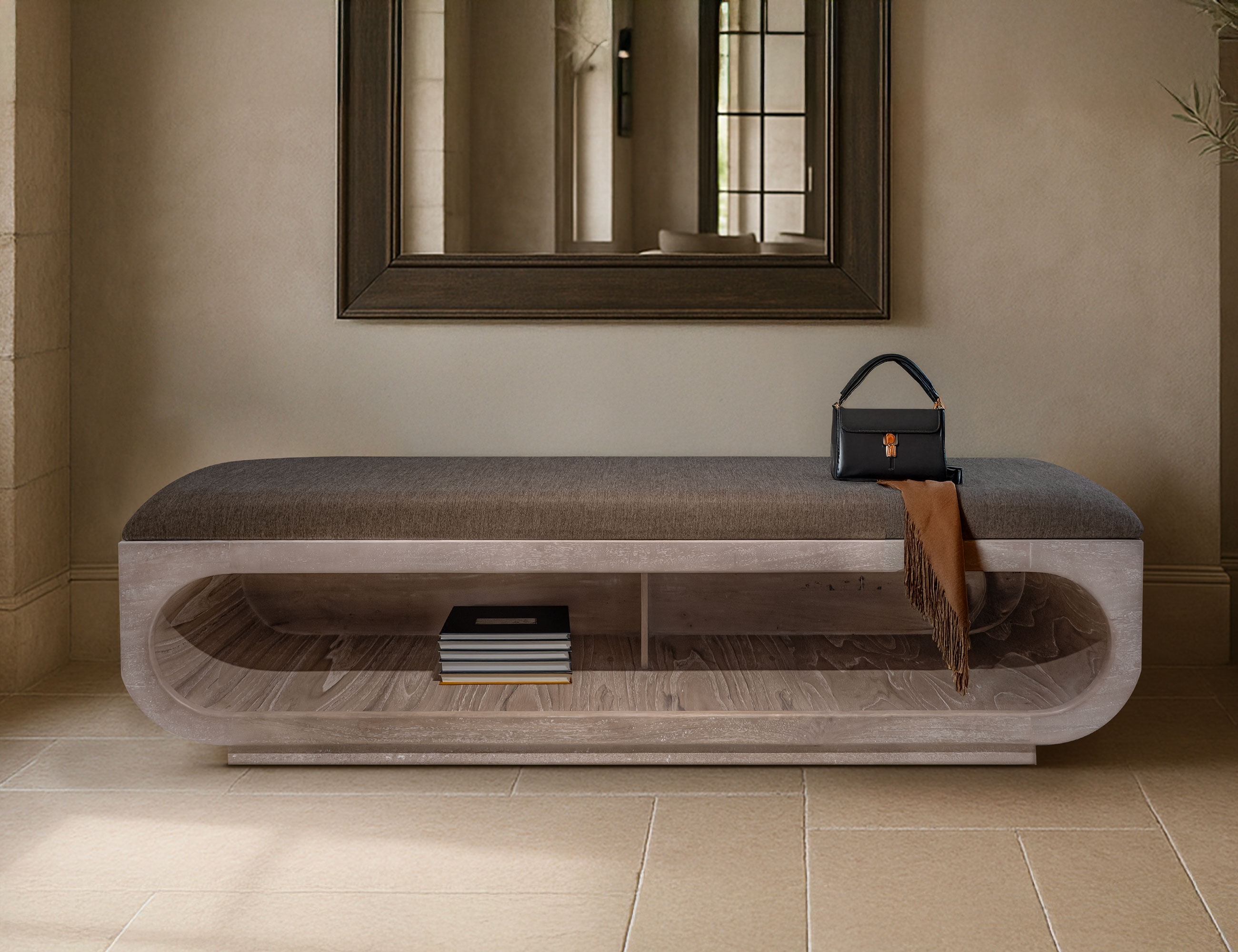 International Furniture Direct Balam Bench