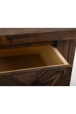 International Furniture Direct Dutton Farmhouse 1-Drawer Chairside Table with Open Shelf