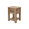 IFD International Furniture Direct Natural Parota Chairside Table