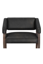 IFD Xel-Ha Modern Rustic Armchair with Exposed Wooden Legs