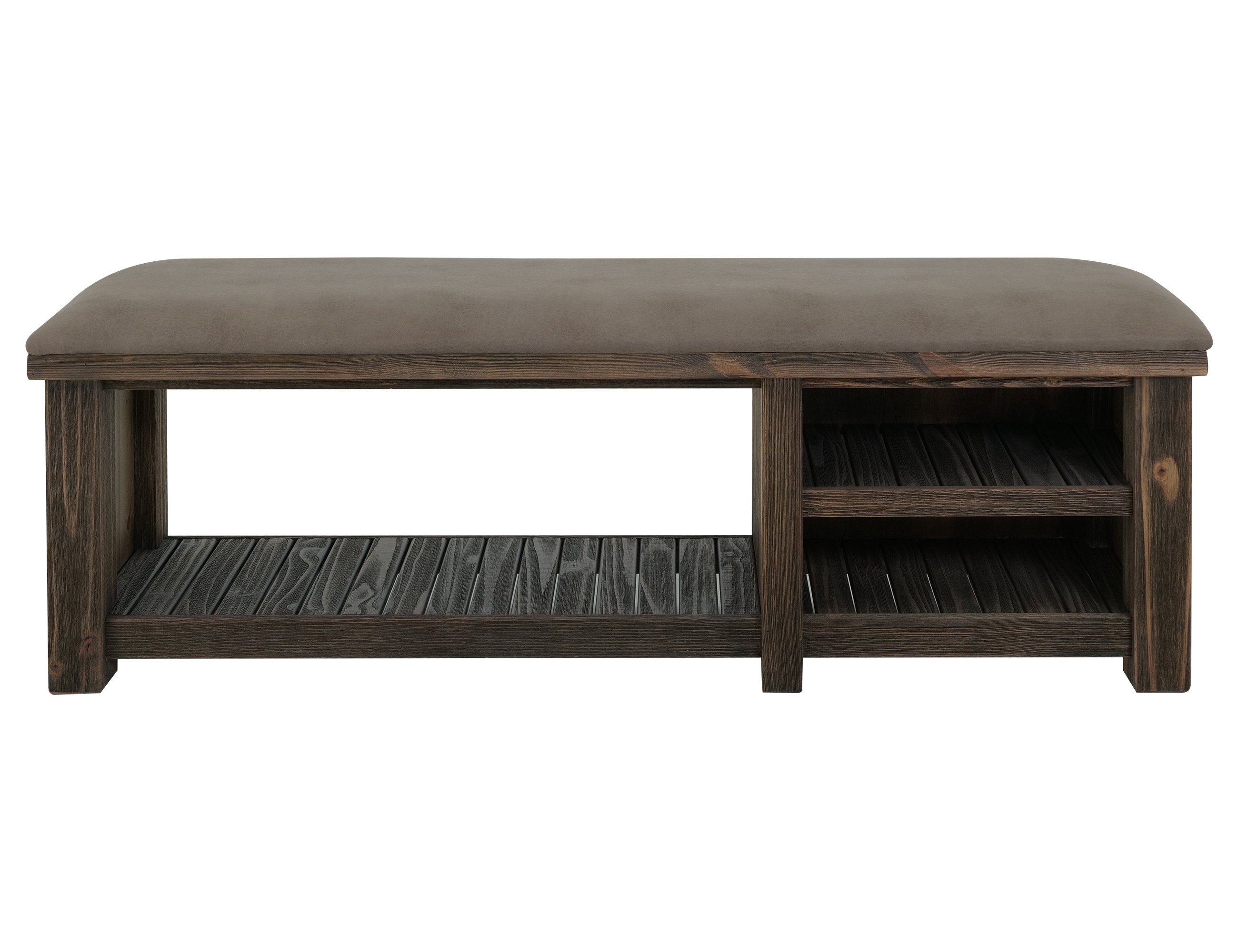 Coat Rack and Upholstered Bench