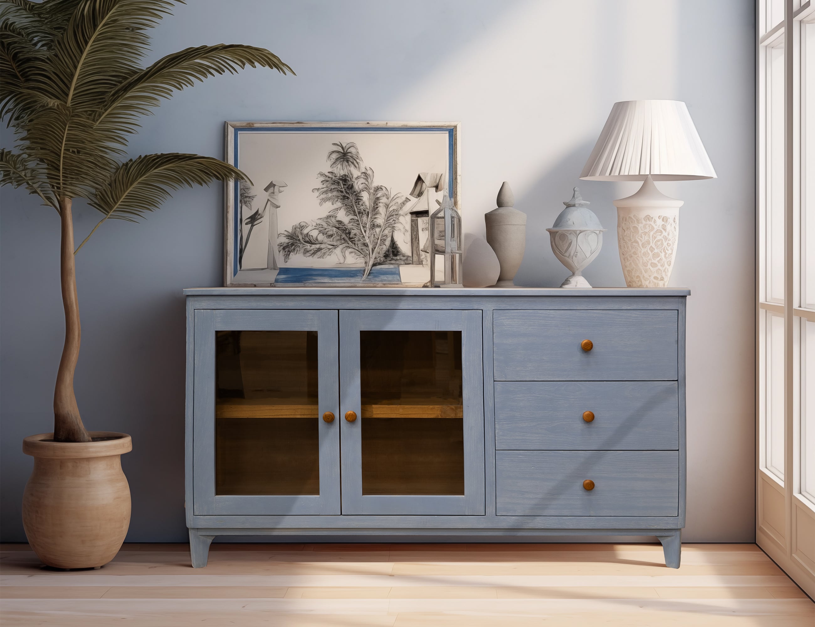 3-Drawer Console