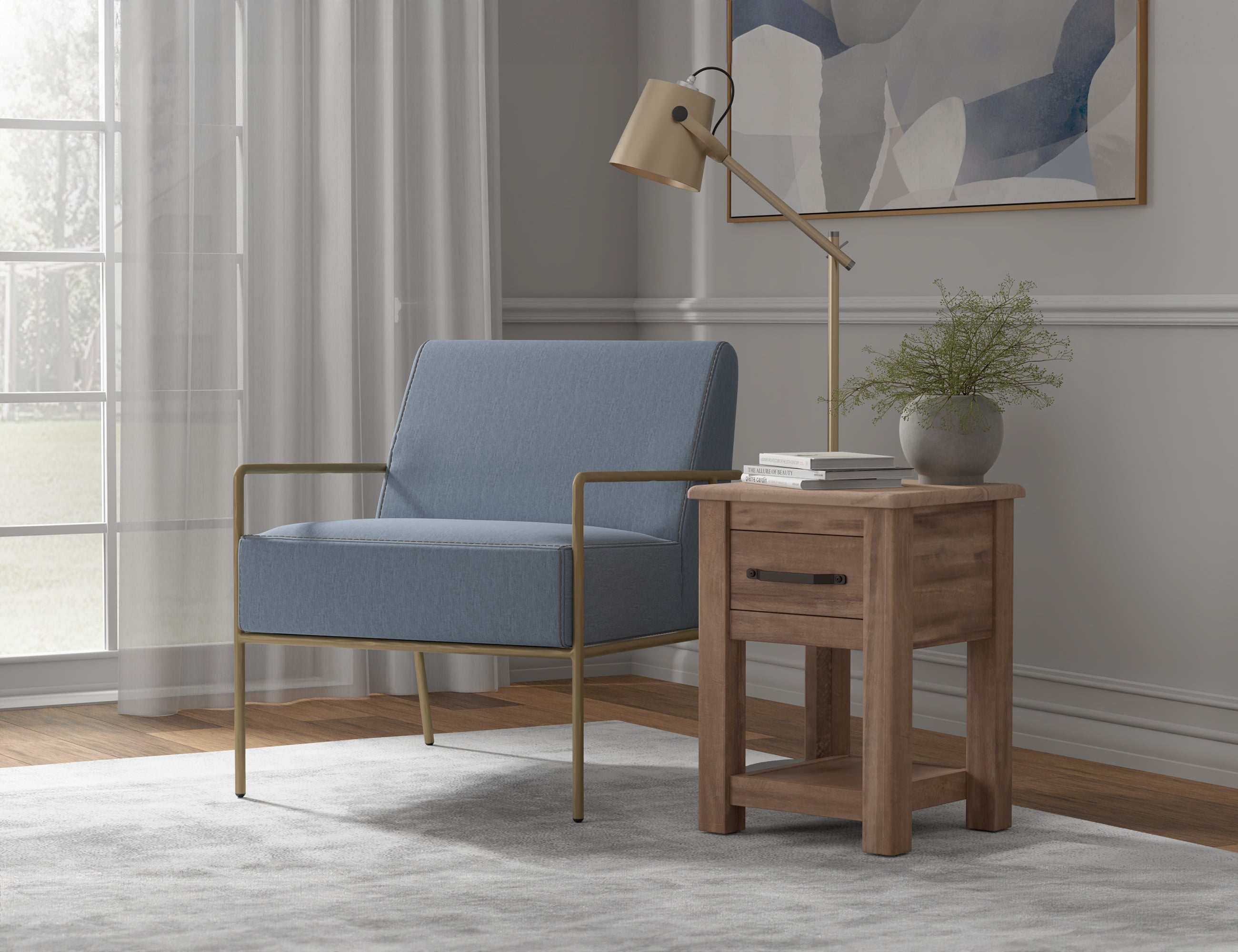 International Furniture Direct Aragon Accent Armchair