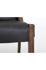 Mueblos International Walnut Transitional Upholstered Dining Chair