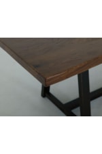 International Furniture Direct Walnut Transitional Trestle Dining Table