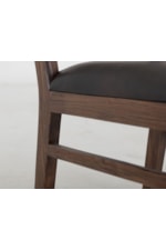 International Furniture Direct Walnut Transitional Dining Chair