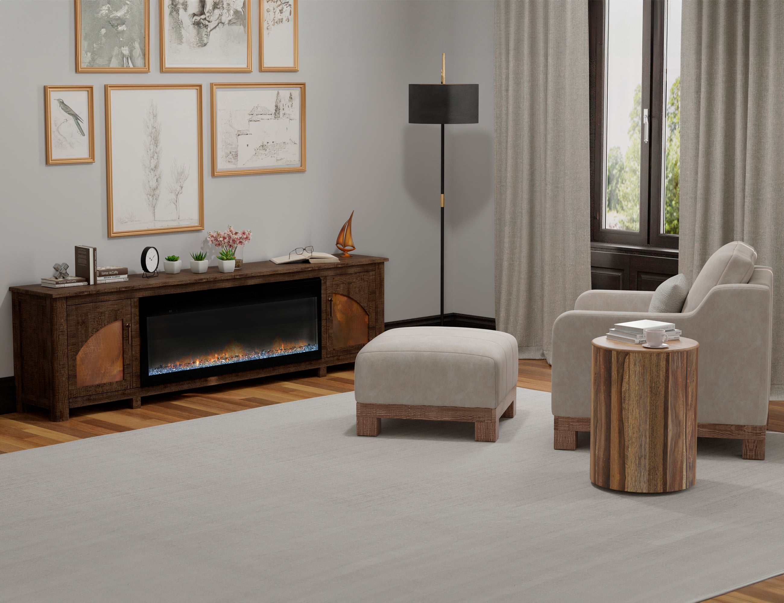 Electric Fireplace TV Stand