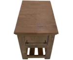 Direct Design Company Walnut 1-Drawer Chairside Table