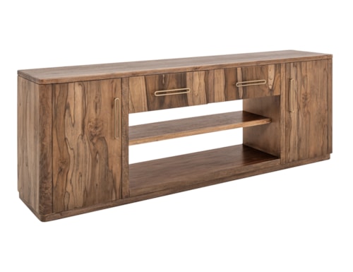 Modern Rustic 2-Drawer Entertainment Center