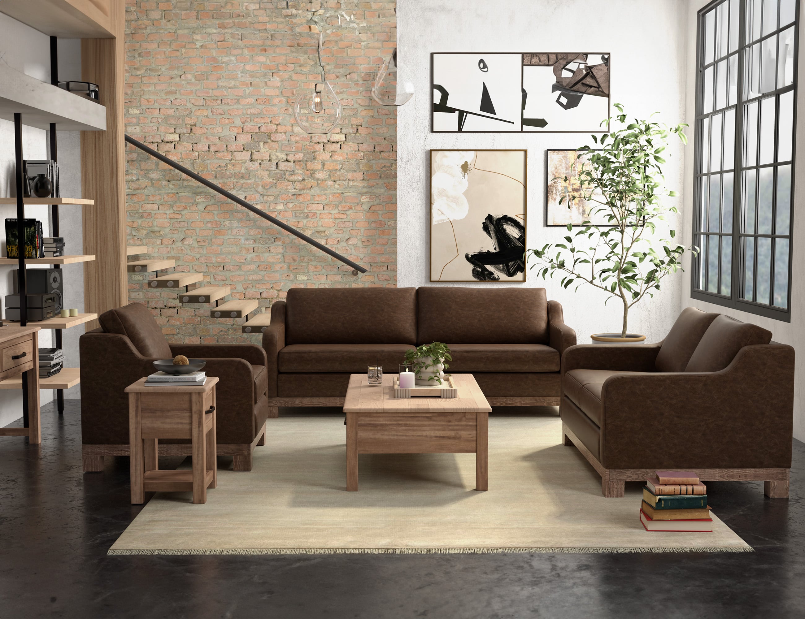 International Furniture Direct Samba Armchair with Sloped Arms