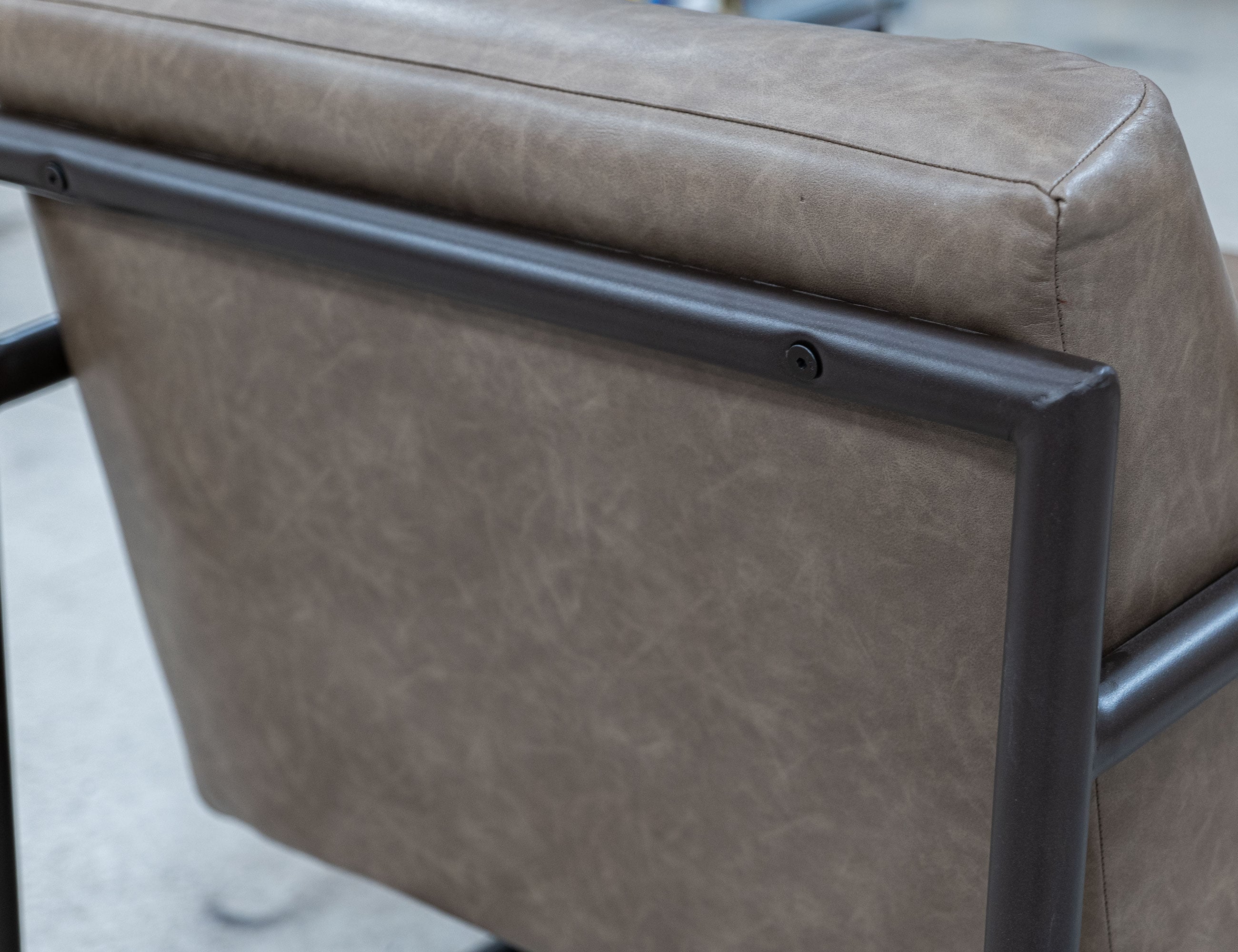 International Furniture Direct Galena Metal Frame Armchair