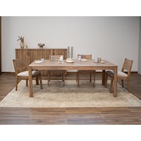 Rustic Contemporary 5-Piece Dining Set