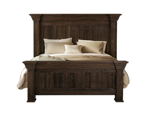 Transitional Queen Panel Bed