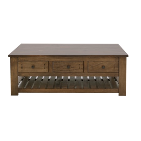 6-Drawer Cocktail Table