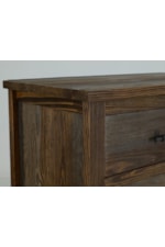 International Furniture Direct Town Rustic 6-Drawer Dresser