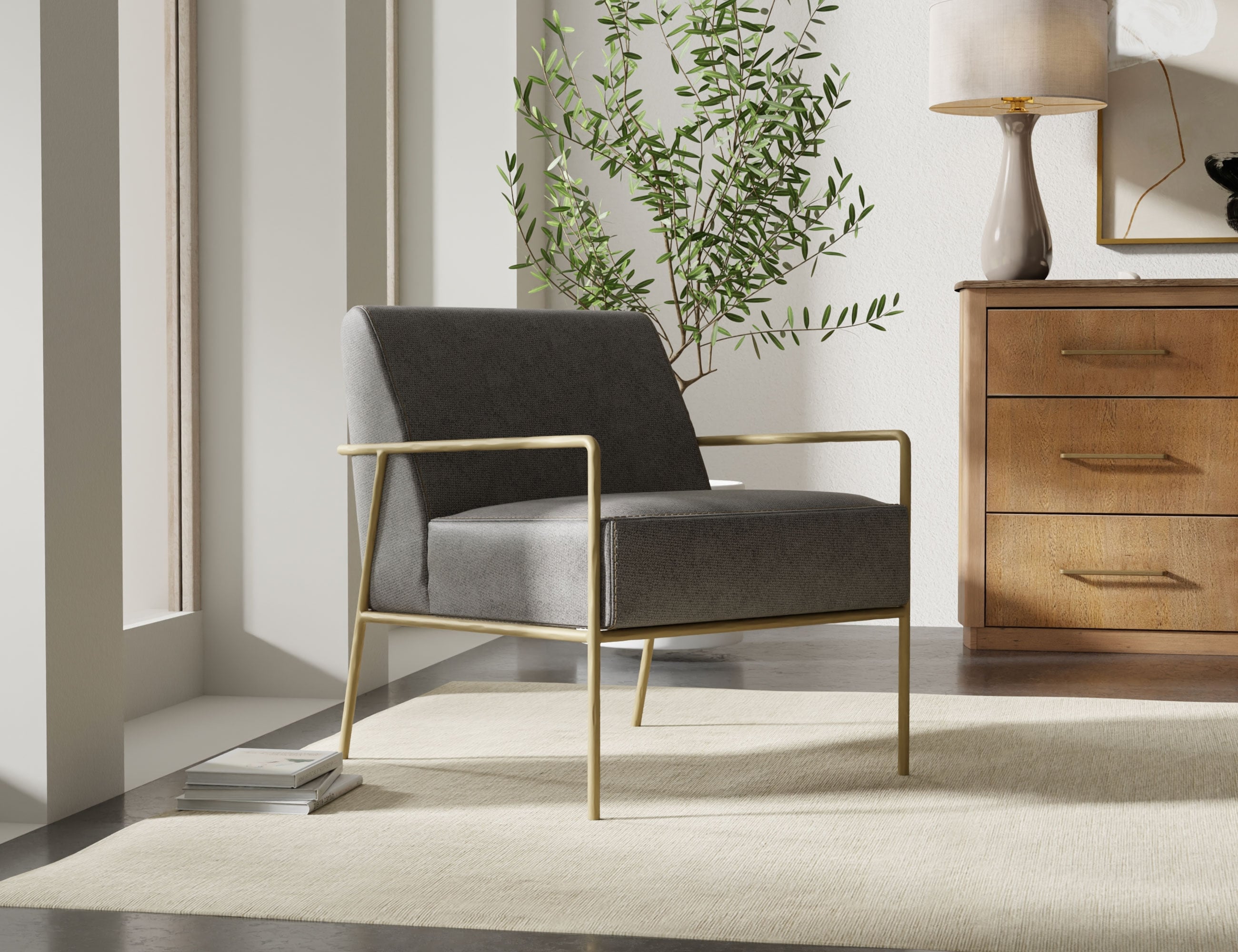 International Furniture Direct Aragon Accent Armchair