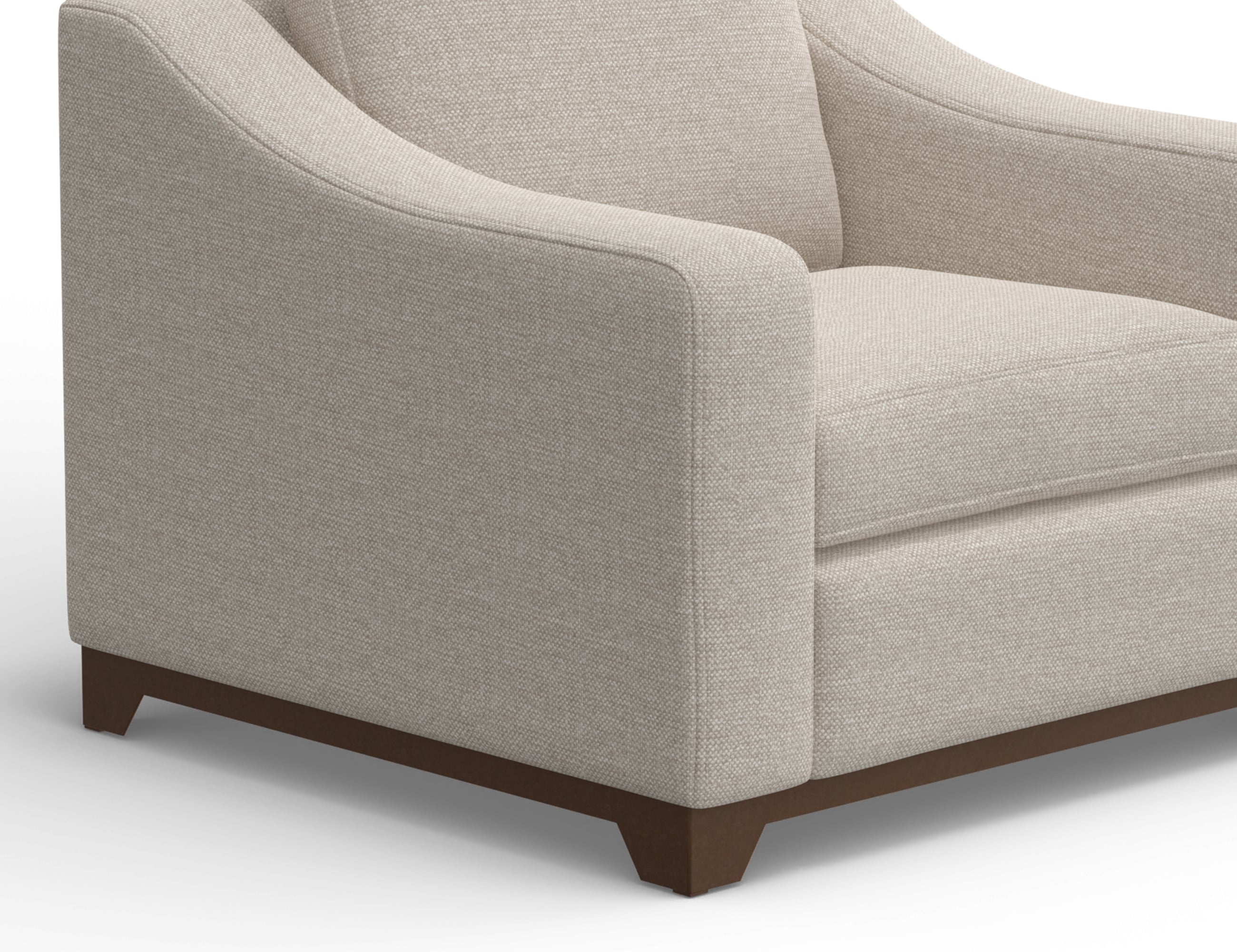 International Furniture Direct Natural Parota Armchair