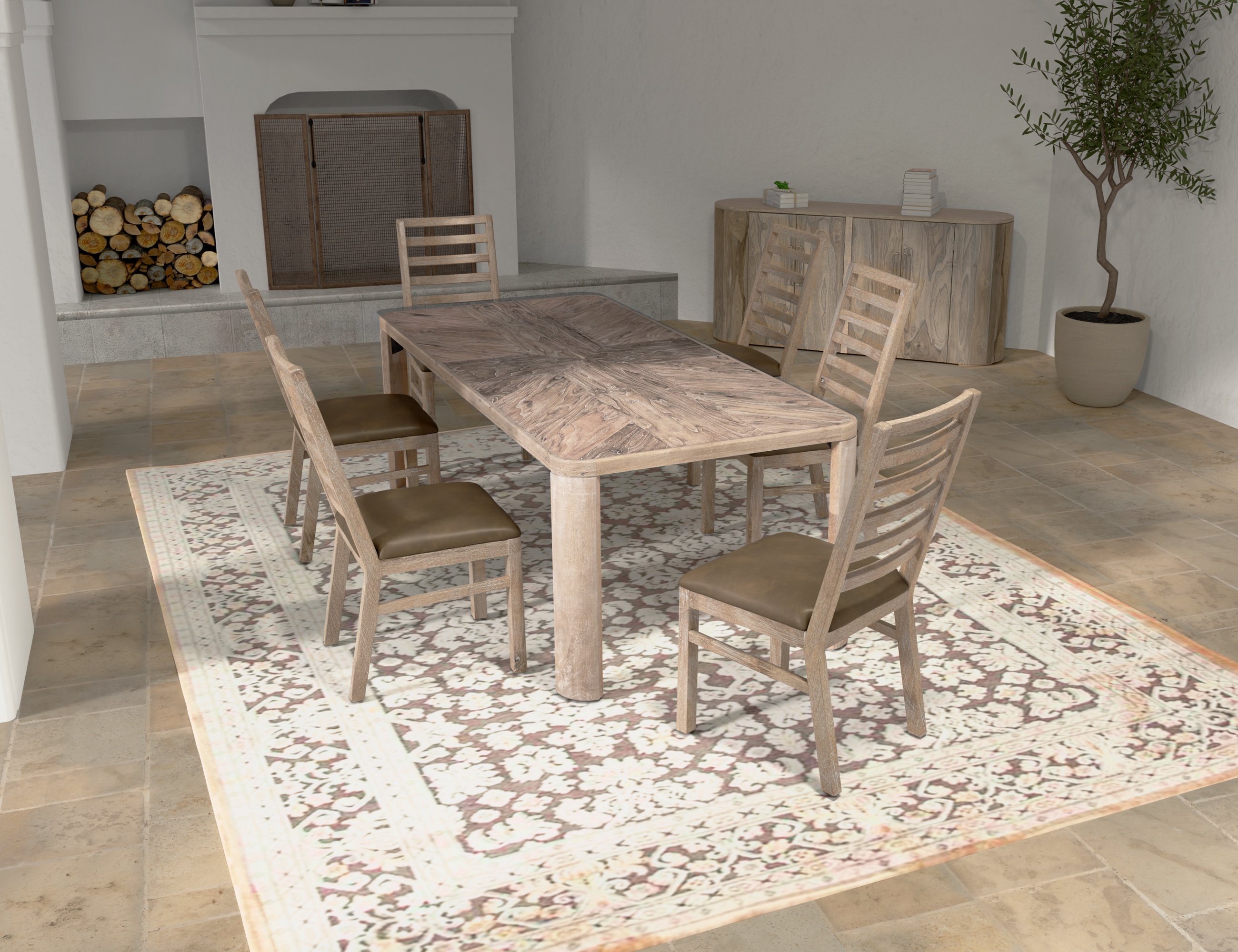 International Furniture Direct Balam Dining Table