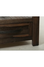 International Furniture Direct Dutton Farmhouse 1-Drawer End Table with Open Shelf