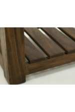 International Furniture Direct Walnut Transitional Chairside Table