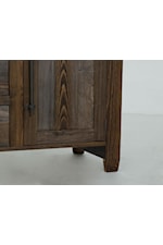 International Furniture Direct Town Rustic 3-Drawer, 2-Door Buffet