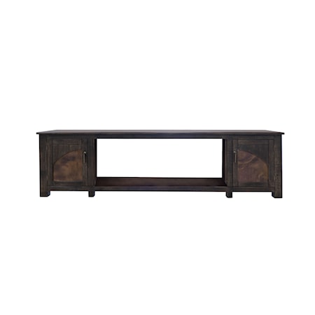 2-Door Fireplace TV Stand