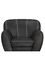 International Furniture Direct Tamesis Contemporary Accent Chair with 360 Swivel