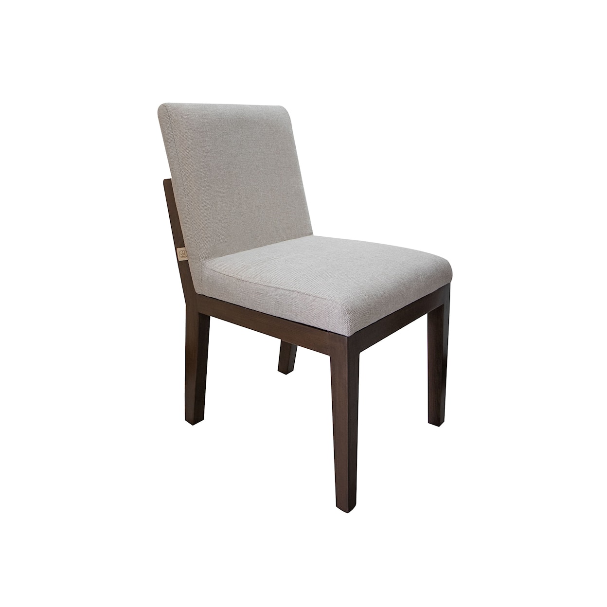 International Furniture Direct Natural Parota Upholstered Chair