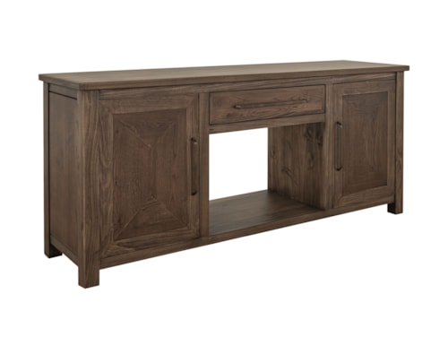 Transitional Storage Console with Magnetic Doors