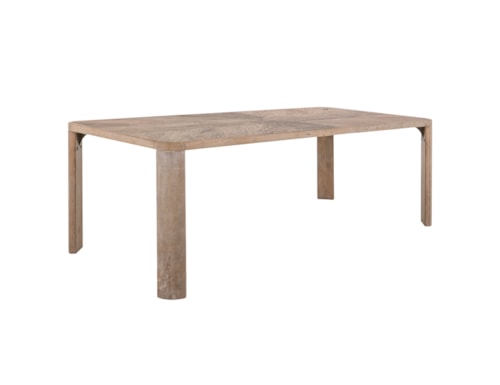 Contemporary Dining Table with Rounded Edges