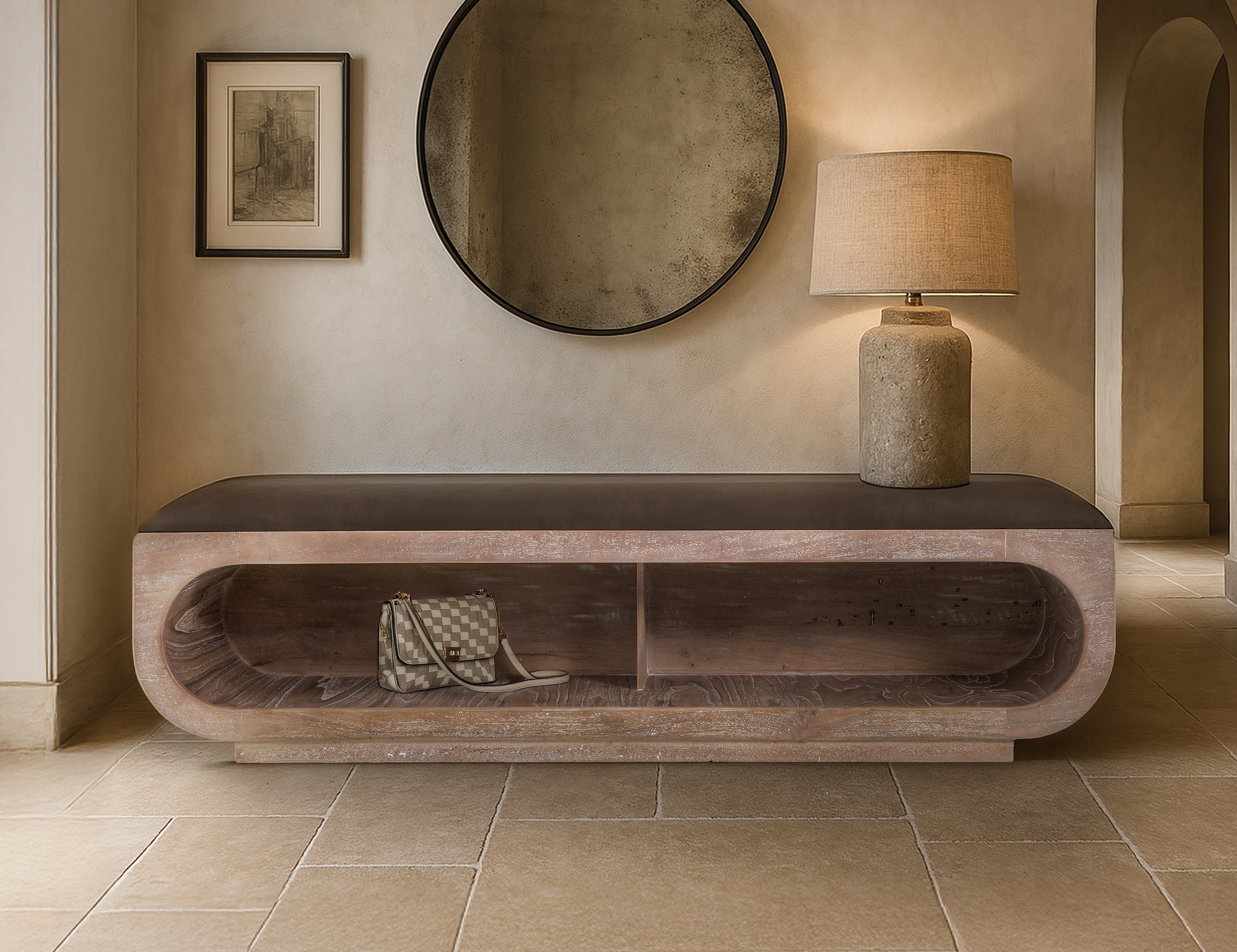 International Furniture Direct Balam Bench