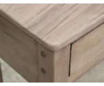 International Furniture Direct Natural Parota Cocktail Table