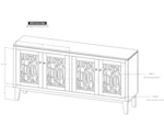 Direct Design Company Forest 4-Door Console