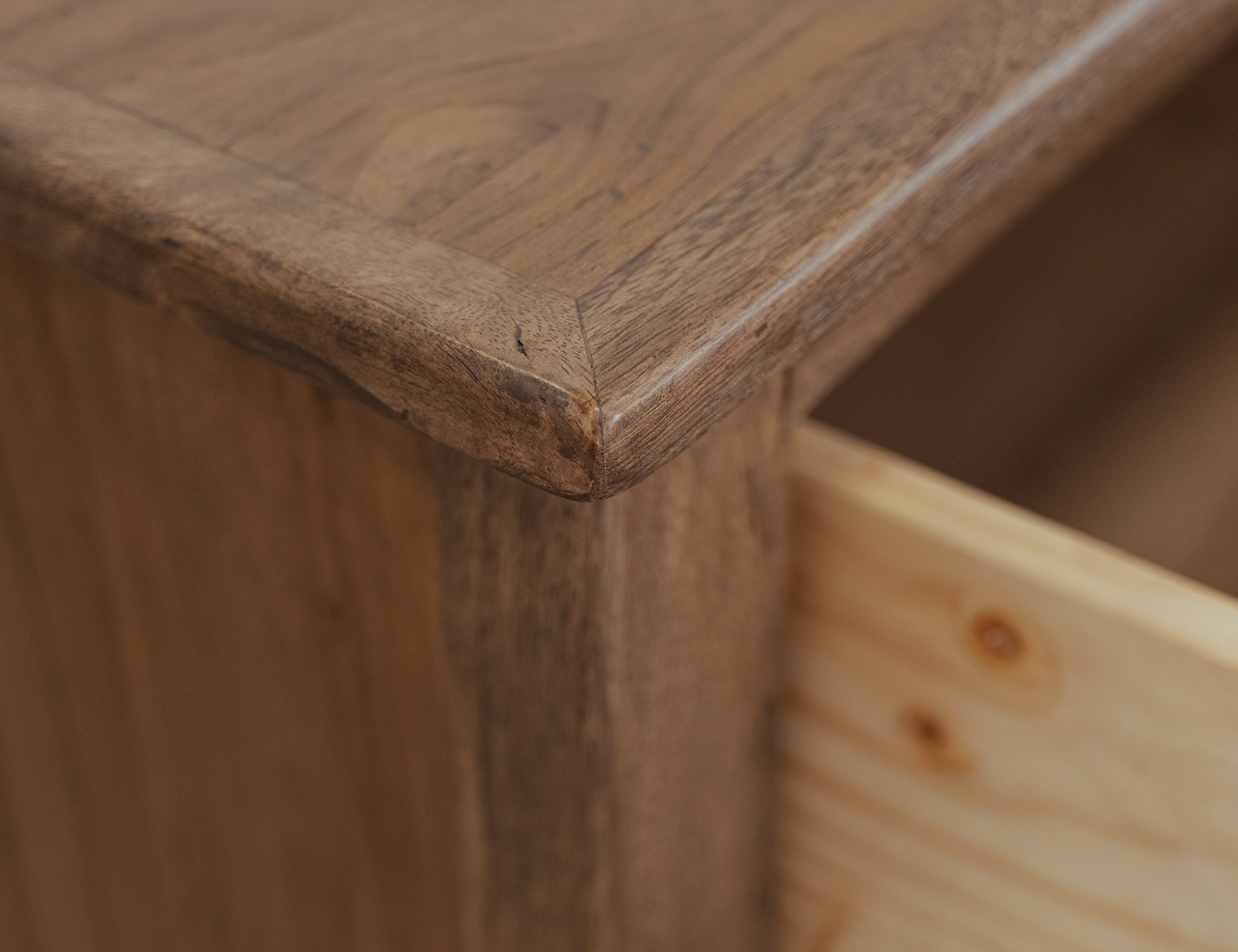 International Furniture Direct Natural Teca Nightstand