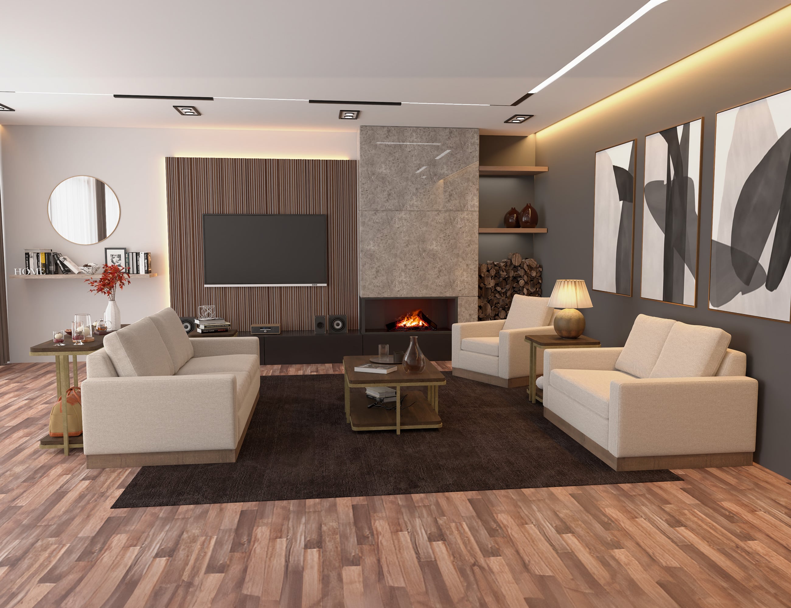 International Furniture Direct Georgia Loveseat